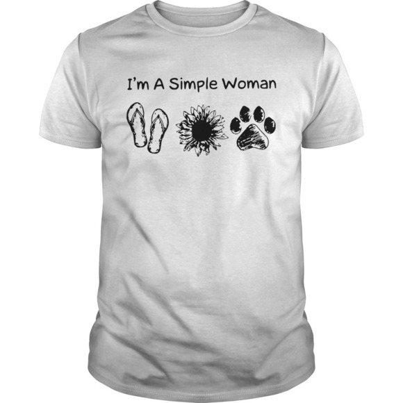 Tops - Im A Simple Woman Sunflower Paw Shirt